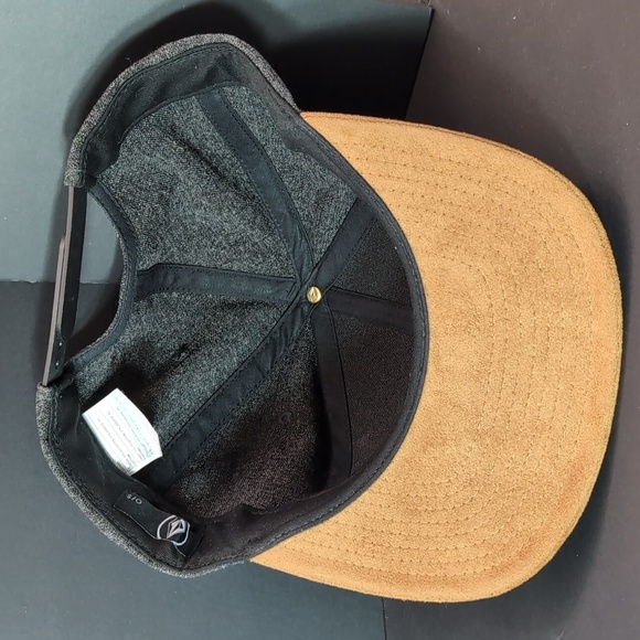 Men's Gray/Tan Quarter Fabric Snapback Hat by Volcom,O/S. - Picture 6 of 10